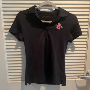 Nike Golf Dri-FIT Women’s Black Polo (S) - San Diego State (SDSU)